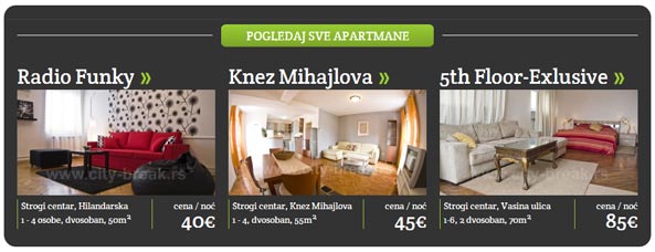 Apartmani u Beogradu